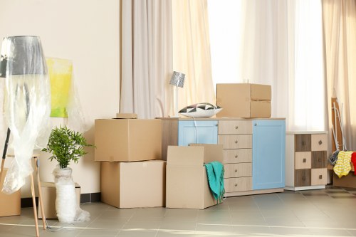 Removals team planning a move in Bloomsbury near period buildings