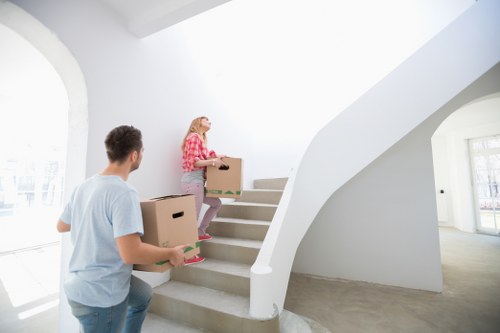 Commercial packing boxes for office files and equipment in Bloomsbury