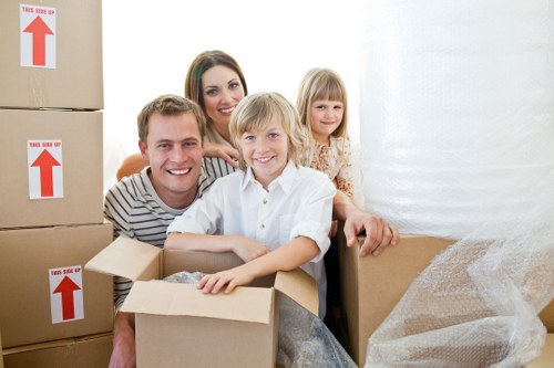 Reusable furniture and donated items prepared for charity partnership collection