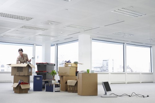 Careful loading of household items during a central London move