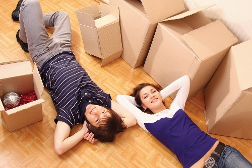 Moving van prepared for a Bloomsbury student flat or hall move
