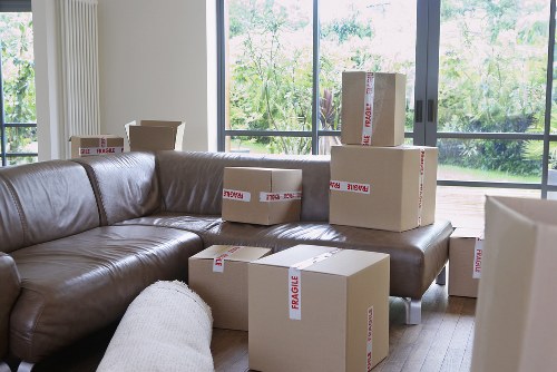 Professional team loading household furniture for a Bloomsbury move
