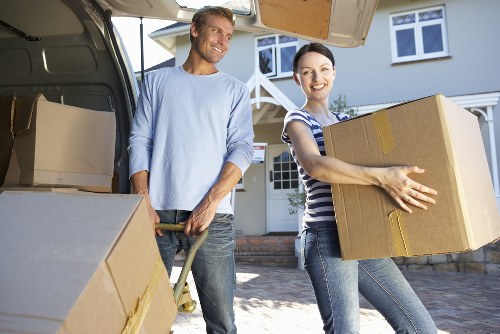 Careful handling of student furniture and boxes during a local move