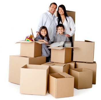 Local removal company loading furniture for a Bloomsbury property move
